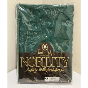 Tablecloth Round Green Natural Touch Visa First Lady Nobility 70 inch NEW